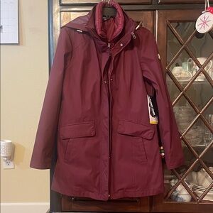 Lands' End Women's Burgundy Ski & Snow Jackets